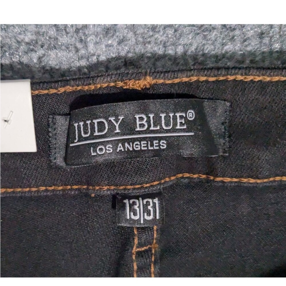 NWT Judy Blue Jeans Womens 13/31 Skinny Fit High Rise Distressed Denim - Picture 3 of 6